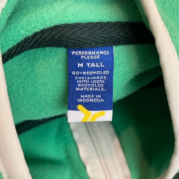 Old‎ Navy Oversized Performance Fleece Cropped 1/2 Zip Jacket Women M Tall Green - Picture 6 of 10